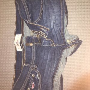 Hollister Dark Blue Denim Short Shorts